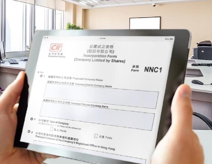 代理機構(gòu)通過香港注冊處遞交注冊資料